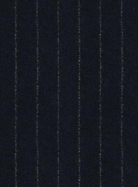 Italian Ercola Navy Blue Stripe Tweed Jacket