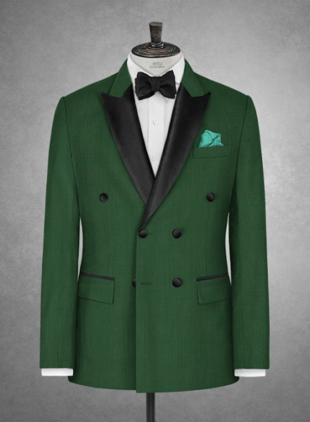 Napolean Yale Green Wool Tuxedo Jacket