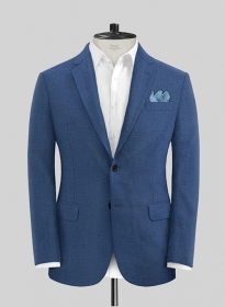 Azure Blue Linen Jacket