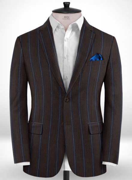 Napolean Filona Brown Wool Suit