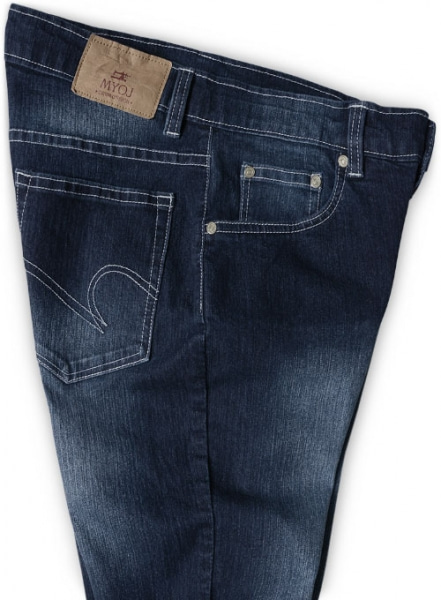 Classic 12oz Scrape Wash Darker Stretch Jeans - Look #328