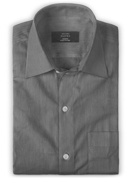 Italian Cotton Gray Shirt