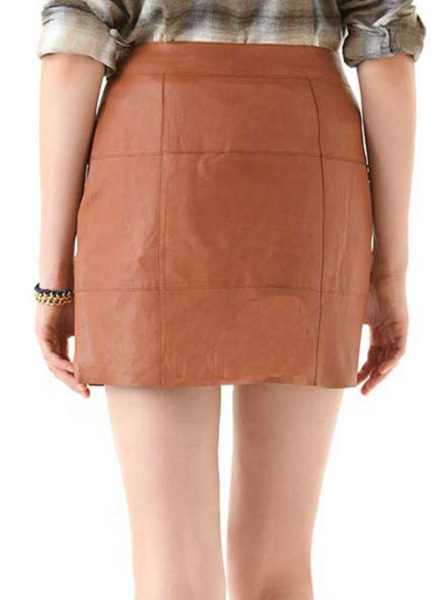 Piping Leather Skirt - # 183