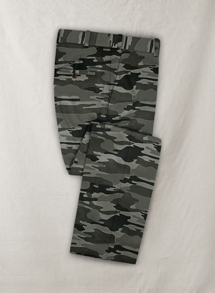 Gray Stretch Camo Suit