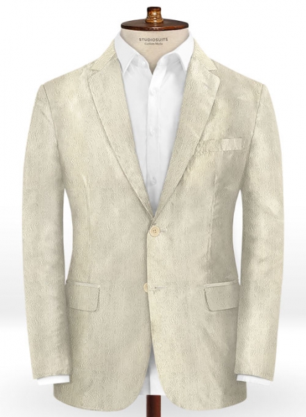 Paisley Cream Wool Suit