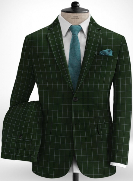 Cotton Aviva Green Suit