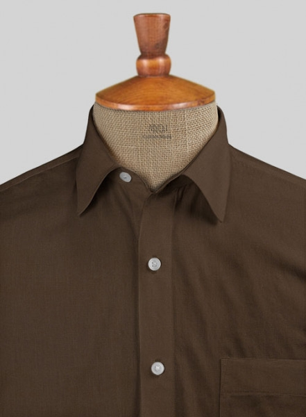 Brown Poplene Shirt - Half Sleeves