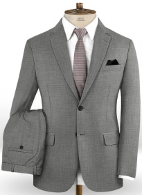 Stretch Gray Wool Suit