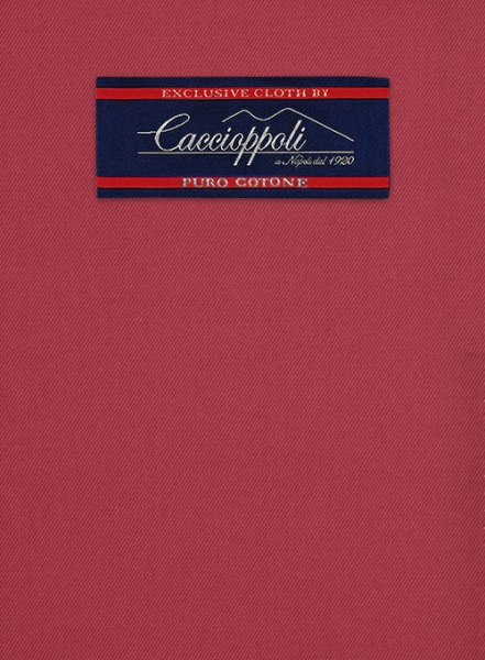 Caccioppoli Cotton Gabardine Tango Red Jacket