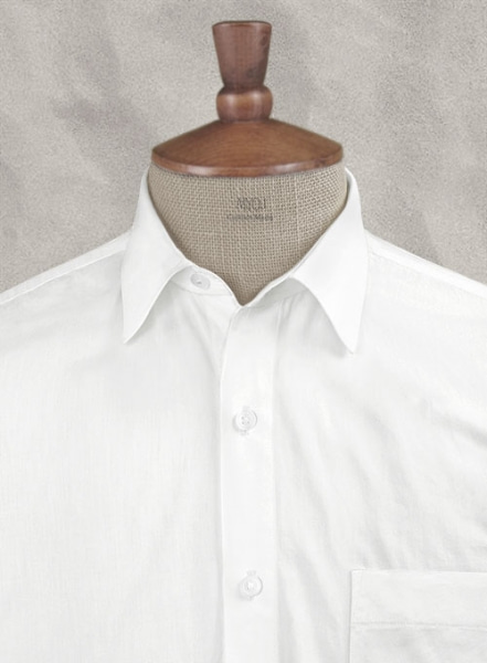 Italian Cotton Ivory Shirt - Half Sleeves