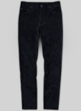 Navy Blue Thick Corduroy Jeans - 8 Wales