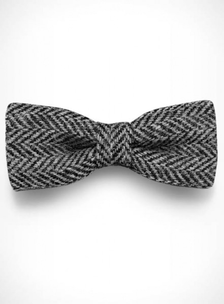 Harris Tweed Bow - Gray Herringbone