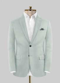 Scabal Pale Green Wool Jacket