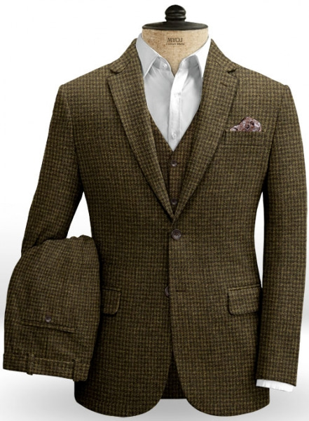 Houndstooth Melange Tweed Suit