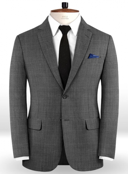 Napolean Gray Pinhead Wool Suit