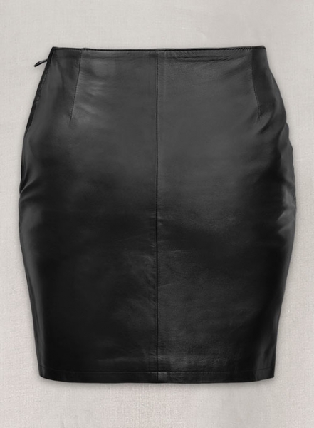 Rihanna Leather Skirt