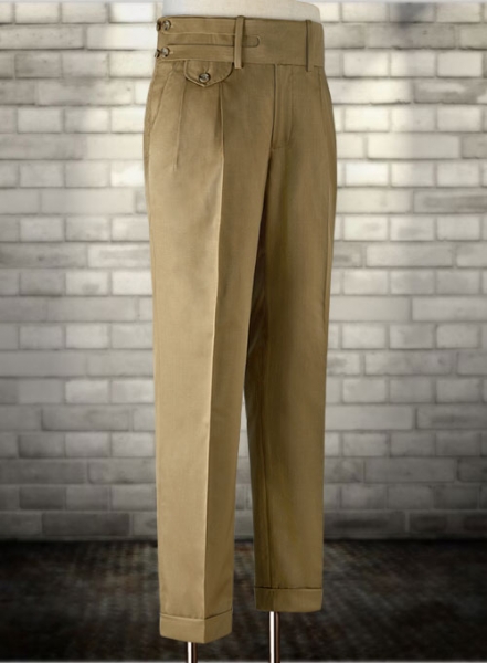 Double Gurkha Wool Trousers