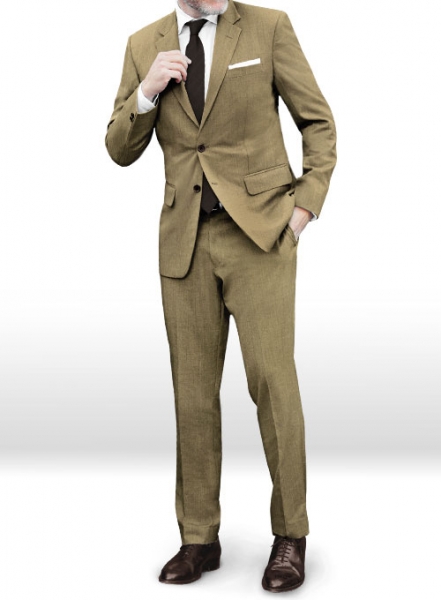 Reda Dark Beige Pure Wool Suit