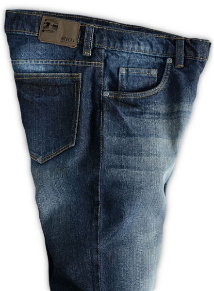 Sterling Blue Hard Wash Whisker Jeans