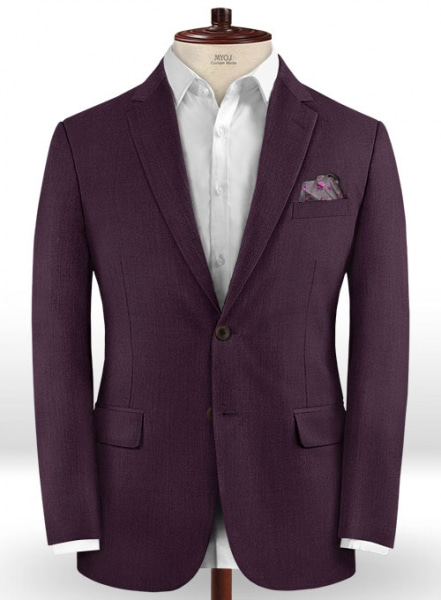 Scabal Dark Purple Wool Jacket