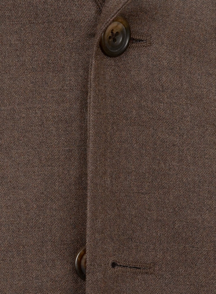 Brown Flannel Wool Jacket - 40R