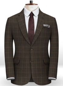 Pisa Brown Feather Tweed Jacket