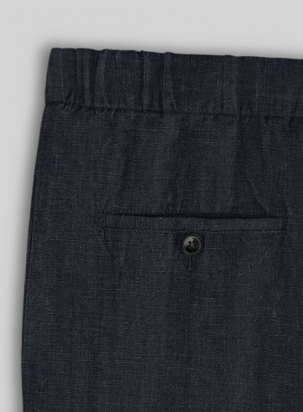 Easy Pants Dark Blue Pure Linen