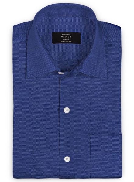 Italian Ink Blue Chambray Shirt