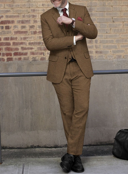 Royal Brown Heavy Tweed Suit