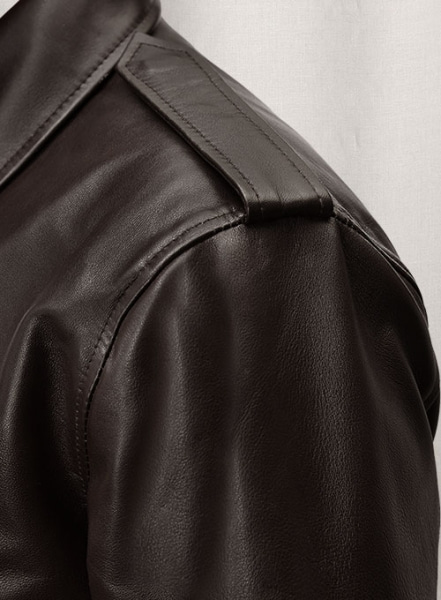 Dark Brown Sylvester Paradise Alley Leather Jacket
