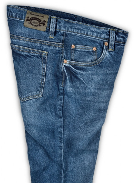 The Blue Stone Wash Whisker Jeans