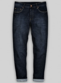 Chicago Blue Indigo Wash Whisker Stretch Jeans