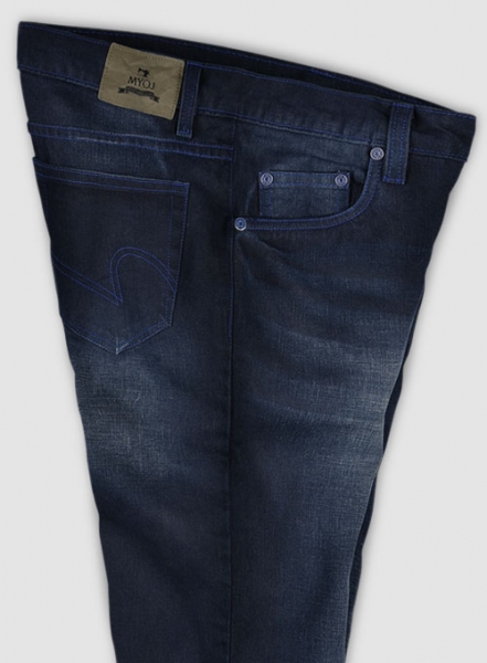Storm Blue Hard Wash Whisker Jeans - Look #453