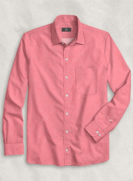 Pink Luxury Twill Shirt - Full Sleeves