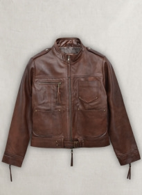 Spanish Brown Jennifer Morrison Once Upon A Time Leather Jac #2