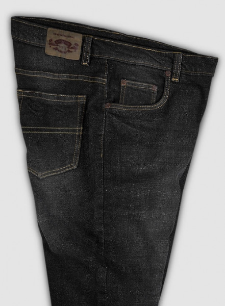 Logan Black Stretch Hard Wash Whisker Jeans - Look #574