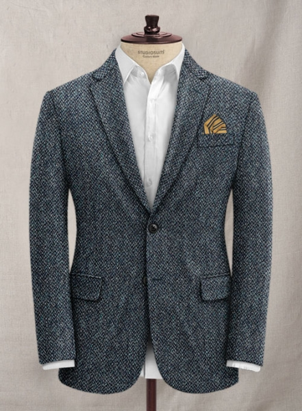 Harris Tweed Barley Blue Jacket