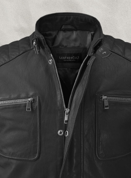 Firefly Moto Black Biker Leather Jacket