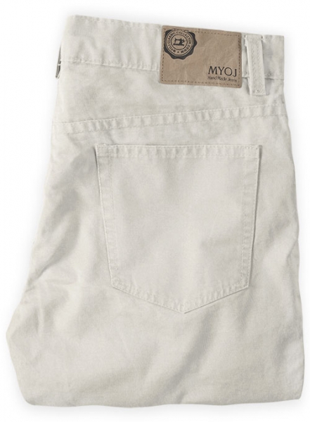 Ice Beige Super Cotton Stretch Chino Jeans