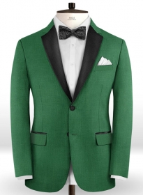 Fern Green Wool Tuxedo Jacket