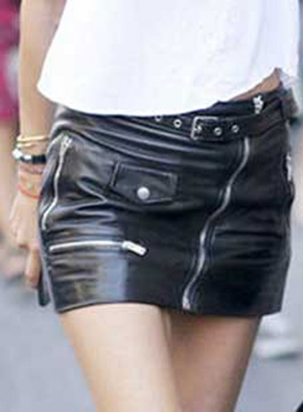 Flattery Leather Skirt - # 446