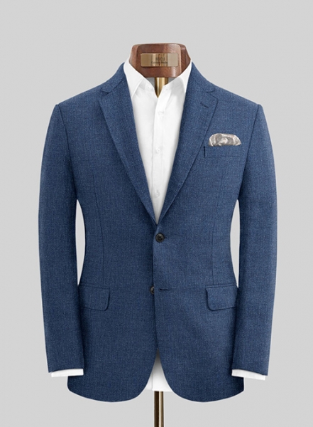 Solbiati Denim Dark Blue Linen Jacket