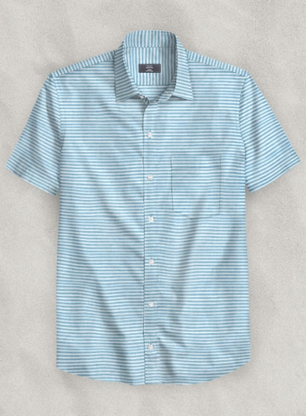 Italian Cotton Anpoli Shirt - Half Sleeves