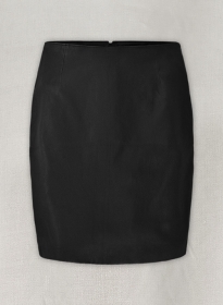 Black Stretch Amanda Holden Leather Skirt