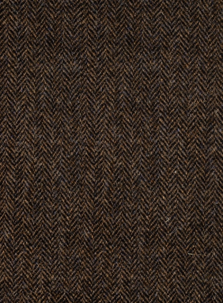Harris Tweed Dark Brown Herringbone Jacket