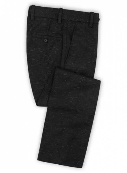 Light Weight Twilight Black Tweed Pants