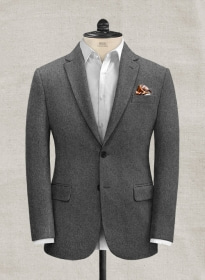 Italian Iron Gray Tweed Jacket