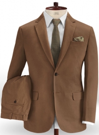 Rome Brown Stretch Chino Suit