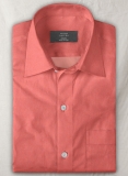 Red Luxury Twill Shirt - Full Sleeves