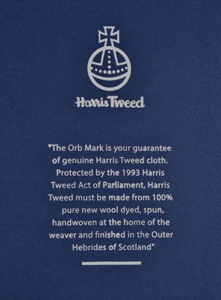 Harris Tweed Blue Checks Pea Coat